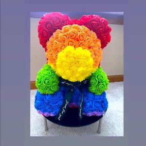 15 inch ( Large) - Rose Bears - Perfect Valentine Gift !!!!! Multiple Colors